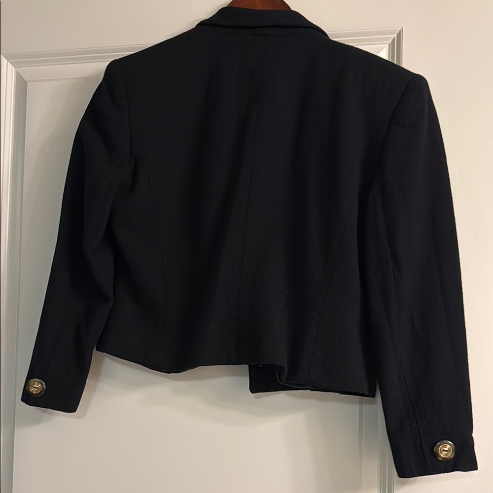 Dior Black Blazer with Gold Buttons - Picture 6 of 7